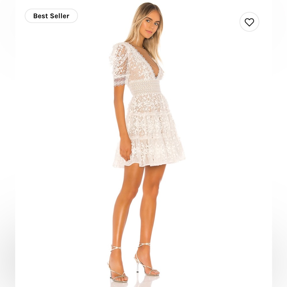 Bronx and Banco Megan Mini Dress in Blanc